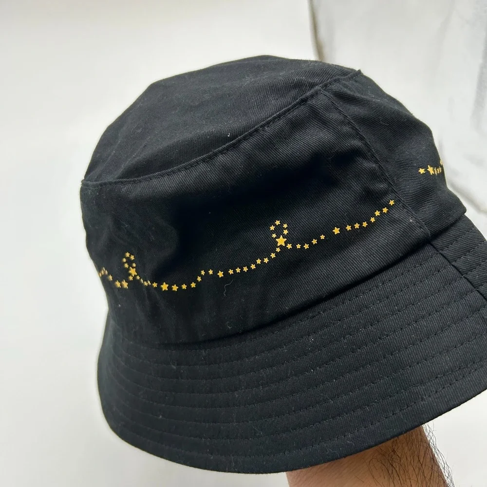 Disney Hong Kong Disneyland Bucket Hat Adult Black Mickey Minnie Mouse One Size